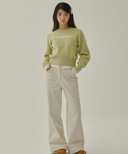 COVERNAT（カバーナット）の「WOMEN'S STRAIGHT CORDUROY PANTS（その他パンツ・レディース・アイボリー・MEDIUM/SMALL）」の2枚目の写真