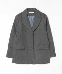 グレー系ツイード テーラードジャケット AOYAMA 【洋服の青山】ツイード テーラードジャケット メンズ スリム