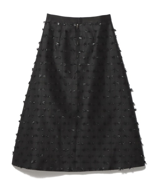 ESTNATION（エストネーション）の「ESTNATION / リボンカットジャガードスカート（スカート・レディース・ブラック/ホワイト・38/36）」の8枚目の写真