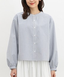 ショート丈スタンドシャツ