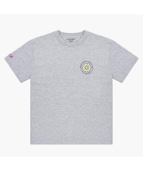PALMTREE GOLF(パームツリーゴルフ)の「ラウンディングフラワー半袖Tシャツメランジグレー(Tシャツ/カットソー・メンズ・その他・MEDIUM/LARGE/X-LARGE)」の1枚目の写真