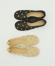 CLANE（クラネ）の「STUDDED MESH FLAT SHOES（パンプス）」