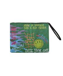 THE MADNESS（ザ マッドネス）の「HAND WORK FREE CLUTCH_GRN（クラッチバッグ）」