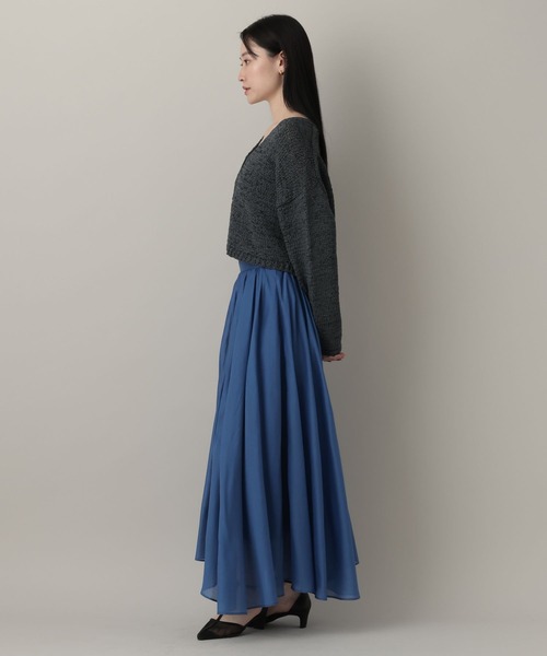 A part by（アパートバイ）の「テープヤーンニットカーディガン（カーディガン/ボレロ・レディース・ブルー系その他3/チャコールグレー/オフホワイト/ピンク系その他・FREE）」の11枚目の写真