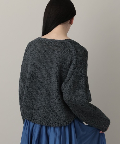 A part by（アパートバイ）の「テープヤーンニットカーディガン（カーディガン/ボレロ・レディース・ブルー系その他3/チャコールグレー/オフホワイト/ピンク系その他・FREE）」の15枚目の写真