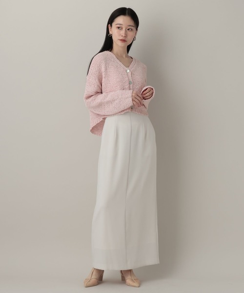 A part by（アパートバイ）の「テープヤーンニットカーディガン（カーディガン/ボレロ・レディース・ブルー系その他3/チャコールグレー/オフホワイト/ピンク系その他・FREE）」の17枚目の写真