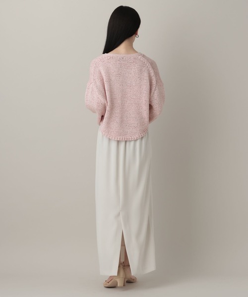 A part by（アパートバイ）の「テープヤーンニットカーディガン（カーディガン/ボレロ・レディース・ブルー系その他3/チャコールグレー/オフホワイト/ピンク系その他・FREE）」の19枚目の写真