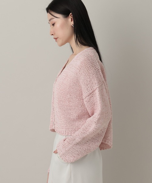 A part by（アパートバイ）の「テープヤーンニットカーディガン（カーディガン/ボレロ・レディース・ブルー系その他3/チャコールグレー/オフホワイト/ピンク系その他・FREE）」の20枚目の写真