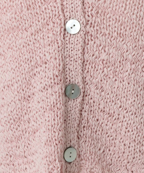A part by（アパートバイ）の「テープヤーンニットカーディガン（カーディガン/ボレロ・レディース・ブルー系その他3/チャコールグレー/オフホワイト/ピンク系その他・FREE）」の22枚目の写真