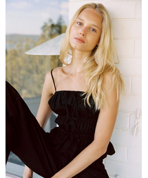 SURFEA（サーフィー）の「JENA TOP_BLACK（Tシャツ/カットソー）」