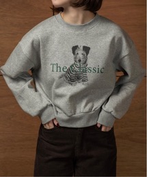lawgy（ラウジー）の「dog print sweat   ドッグプリントスウェット（スウェット）」