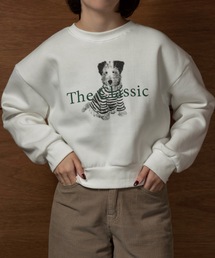 lawgy（ラウジー）の「dog print sweat   ドッグプリントスウェット（スウェット）」
