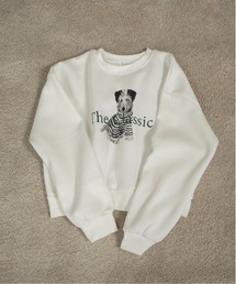 lawgy（ラウジー）の「dog print sweat / ドッグプリントスウェット（スウェット）」