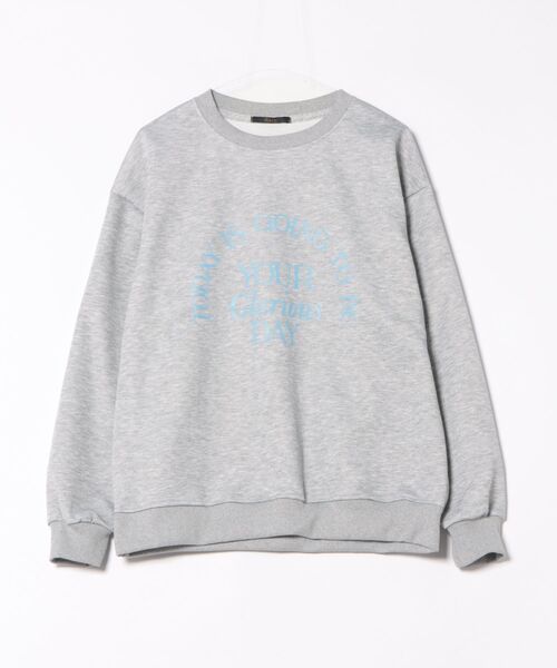 Ritzy(リッツィー)の「レタープリント クルーネックトレーナー スウェット(スウェット・レディース・ブラック/ホワイト/グレー・L/M)」の7枚目の写真