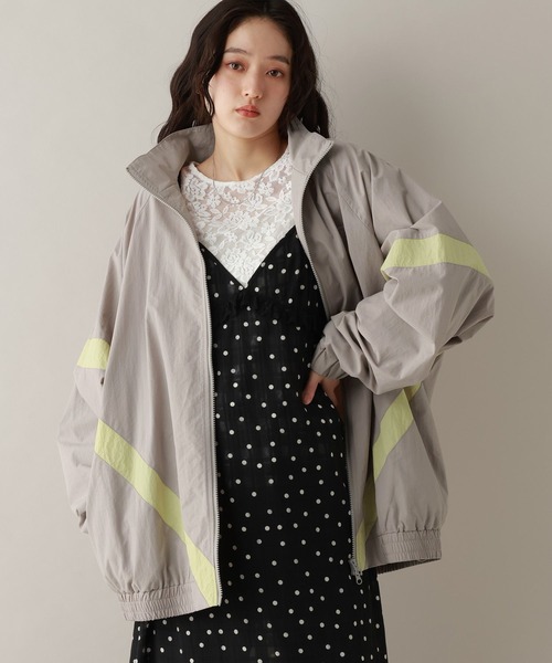 RAGEBLUE（レイジブルー）の「選べるシルエット/スタンドネックナイロンブルゾン（ブルゾン・レディース・ネイビー/オフホワイト/ライトグレー・MEDIUM/LARGE）」の13枚目の写真