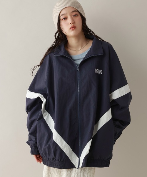 RAGEBLUE（レイジブルー）の「選べるシルエット/スタンドネックナイロンブルゾン（ブルゾン・レディース・ネイビー/オフホワイト/ライトグレー・MEDIUM/LARGE）」の18枚目の写真