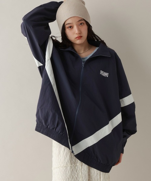 RAGEBLUE（レイジブルー）の「選べるシルエット/スタンドネックナイロンブルゾン（ブルゾン・レディース・ネイビー/オフホワイト/ライトグレー・MEDIUM/LARGE）」の19枚目の写真
