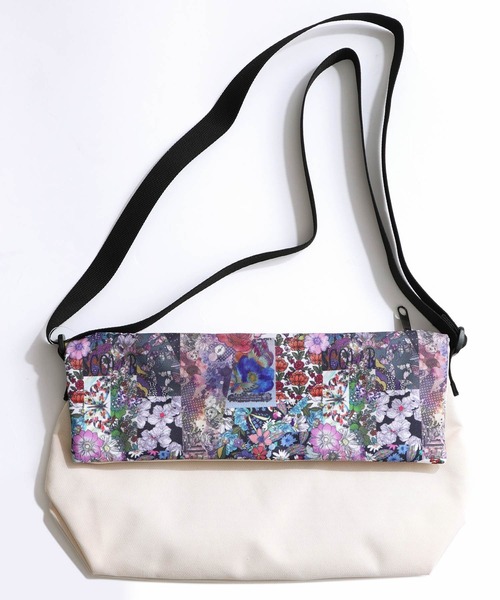 ScoLar(スカラー)の「661433:柄x無地2way口折れミニショルダーバッグ(ショルダーバッグ・レディース・オフホワイト/ブラック/キャメル・FREE)」の2枚目の写真