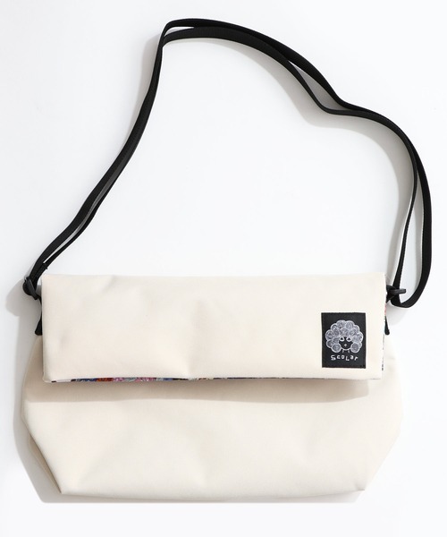 ScoLar(スカラー)の「661433:柄x無地2way口折れミニショルダーバッグ(ショルダーバッグ・レディース・オフホワイト/ブラック/キャメル・FREE)」の9枚目の写真