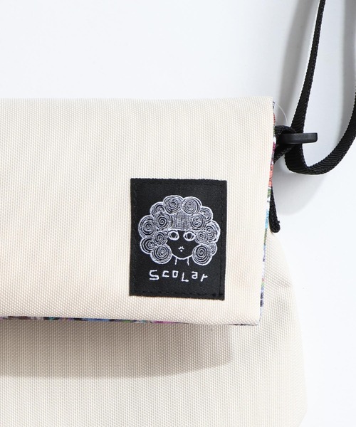 ScoLar(スカラー)の「661433:柄x無地2way口折れミニショルダーバッグ(ショルダーバッグ・レディース・オフホワイト/ブラック/キャメル・FREE)」の10枚目の写真