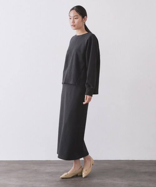 OPAQUE.CLIP（オペークドットクリップ）の「デザインバックル付ポインテッドフラットパンプス（パンプス・レディース・ブラック系5/ブラック/ベージュ・03/02/01）」の10枚目の写真