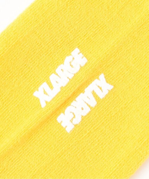 XLARGE KIDS（エクストララージキッズ）の「OGバイカラー クルーソックス（ソックス/靴下・キッズ・ブラック/イエロー/トップグレー・19-21cm/13-15cm/15-17cm/17-19cm）」の6枚目の写真