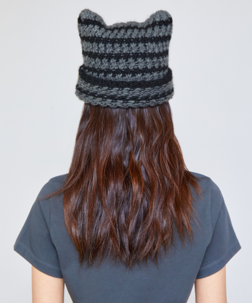 LMCの「CROCHET SQUARE BEANIE beige(ニットキャップ/ビーニー・レディース・その他・ONE SIZE)」の5枚目の写真