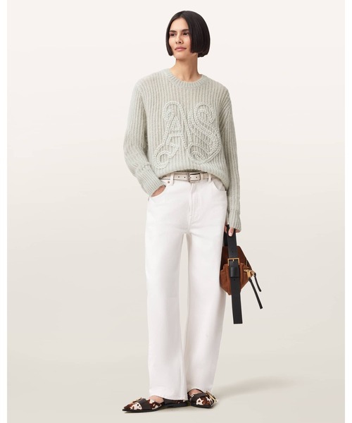 ALLSAINTS(オールセインツ)の「CHAIN ALLSAINTS EMBROIDERED JUMPER | CHAIN ALLSAINTS 刺繍 ニット・セーター(ニット/セーター・レディース・グリーン系その他・XS/S/M)」の3枚目の写真