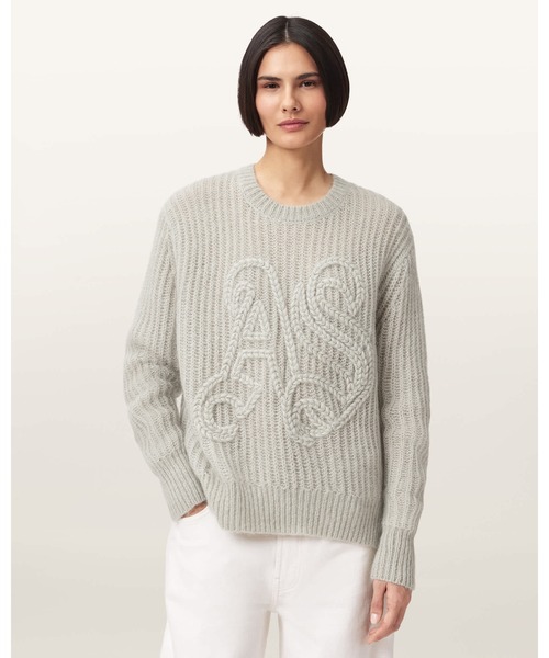 ALLSAINTS(オールセインツ)の「CHAIN ALLSAINTS EMBROIDERED JUMPER | CHAIN ALLSAINTS 刺繍 ニット・セーター(ニット/セーター・レディース・グリーン系その他・XS/S/M)」の4枚目の写真