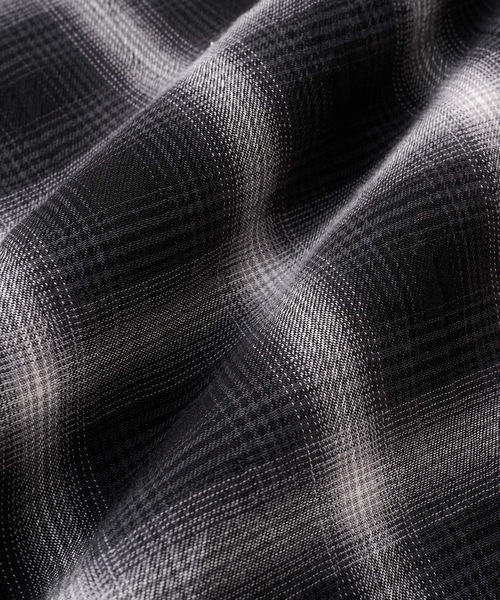 FTC（エフティーシー）の「SHADOW PLAID SHIRT（シャツ/ブラウス・メンズ・ブラック/アイボリー/ブルー・MEDIUM/LARGE/X-LARGE）」の6枚目の写真