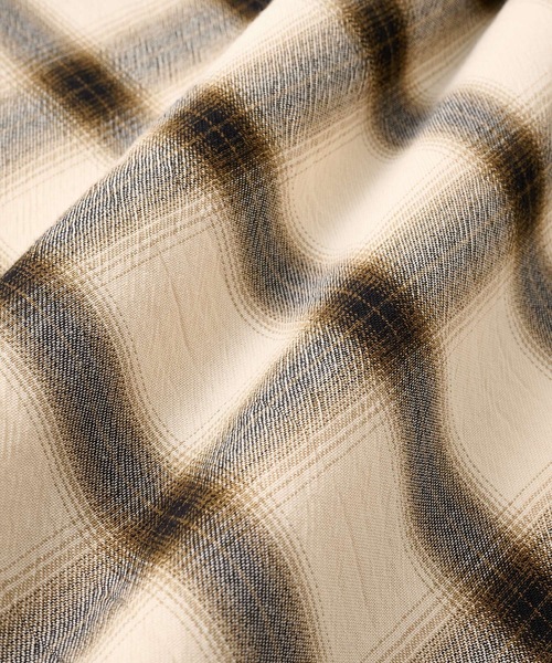 FTC（エフティーシー）の「SHADOW PLAID SHIRT（シャツ/ブラウス・メンズ・ブラック/アイボリー/ブルー・MEDIUM/LARGE/X-LARGE）」の9枚目の写真