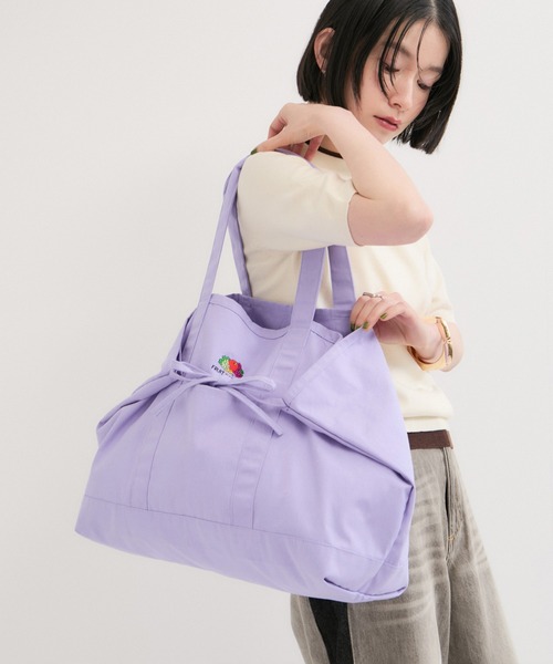 FRUIT OF THE LOOM（フルーツオブザルーム）の「【FRUIT OF THE LOOM】TOTEBAG/別注（トートバッグ・レディース・オレンジ/グリーン系その他/ダークパープル・FREE）」の19枚目の写真