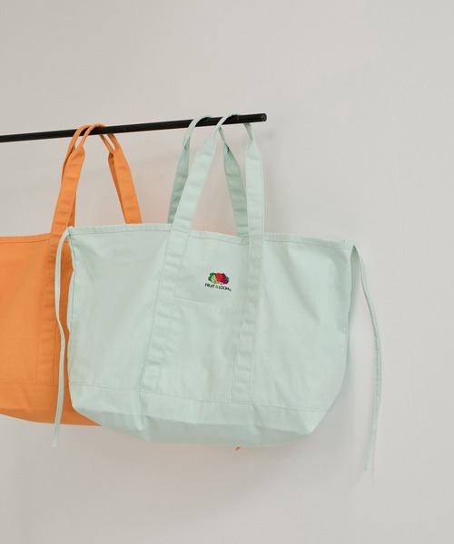 FRUIT OF THE LOOM（フルーツオブザルーム）の「【FRUIT OF THE LOOM】TOTEBAG/別注（トートバッグ・レディース・オレンジ/グリーン系その他/ダークパープル・FREE）」の10枚目の写真