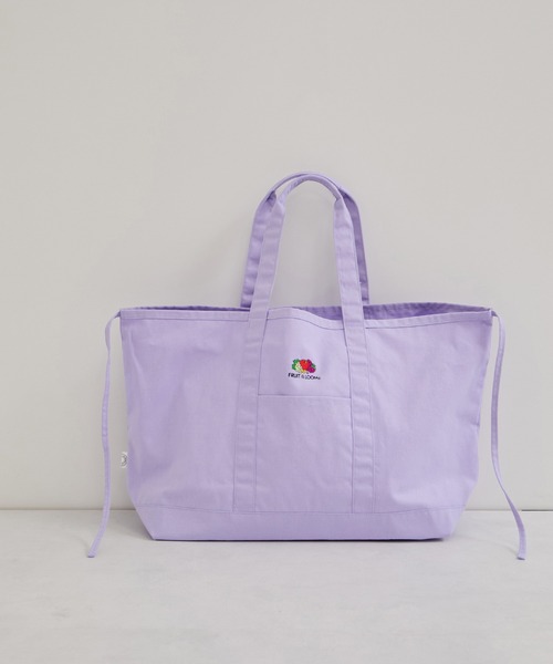 FRUIT OF THE LOOM（フルーツオブザルーム）の「【FRUIT OF THE LOOM】TOTEBAG/別注（トートバッグ・レディース・オレンジ/グリーン系その他/ダークパープル・FREE）」の4枚目の写真