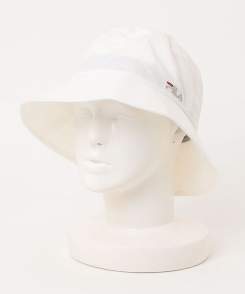 FILA（フィラ）の「FILA/フィラ　FLW 花粉対策 C-TWILL HAT（ハット・レディース・ブラック/ホワイト・57cm）」の2枚目の写真