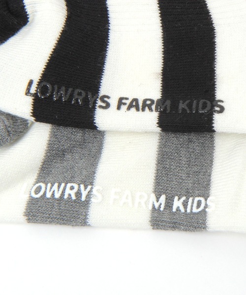 LOWRYS FARM(ローリーズファーム)の「ボーダーレースソックス 636235(ソックス/靴下・キッズ・ブラック/グレー・LARGE/MEDIUM)」の10枚目の写真
