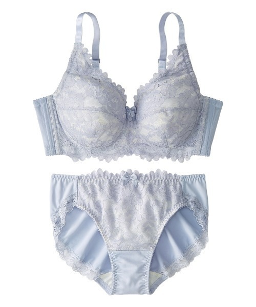 Nissen glamor(ニッセングラマー)の「【大きい胸】ノンワイヤーフルカップブラジャーショーツセット(トリンプ)(n,FULLRE)(G70/M~I85/LL)(ブラ&ショーツ・レディース・ベージュ/サックスブルー・G70M/G75L/G80L/G85LL/G90/3L/H75L/H80L/H85LL/I75L/I80L/I85LL)」の22枚目の写真