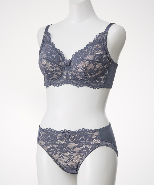 Nissen glamor(ニッセングラマー)の「【大きい胸】ノンワイヤーフルカップブラジャーショーツセット(トリンプ)(n,FULLRE)(G70/M~I85/LL)(ブラ&ショーツ・レディース・ベージュ/サックスブルー・G70M/G75L/G80L/G85LL/G90/3L/H75L/H80L/H85LL/I75L/I80L/I85LL)」の15枚目の写真