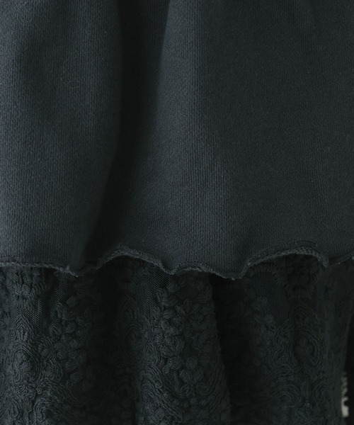 RAGEBLUE(レイジブルー)の「レースレイヤードペプラムスウェット(スウェット・レディース・ネイビー/パープル・FREE)」の12枚目の写真