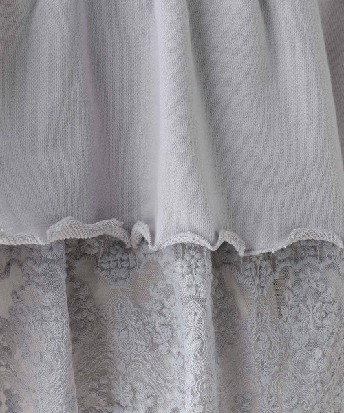 RAGEBLUE(レイジブルー)の「レースレイヤードペプラムスウェット(スウェット・レディース・ネイビー/パープル・FREE)」の13枚目の写真