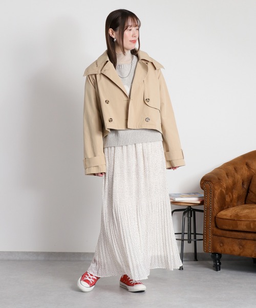 cepo（セポ）の「ランダムプリーツスカート（スカート・レディース・ホワイト系その他/チャコール/ブラック系その他・M）」の4枚目の写真