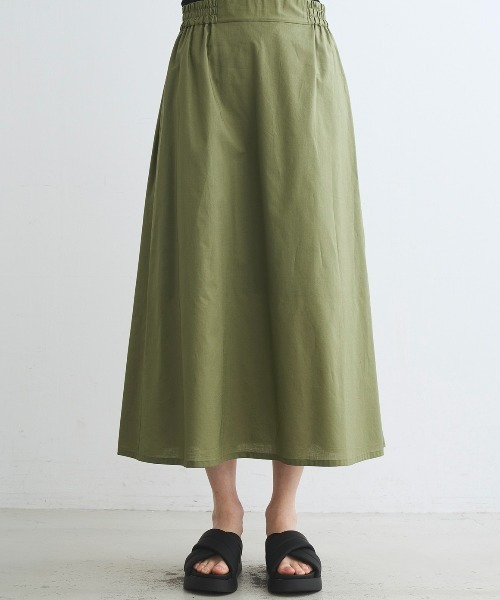 three dots(スリードッツ)の「プレーリー ローンスカート(スカート・レディース・ブラック/グリーン系その他・SMALL/MEDIUM)」の10枚目の写真