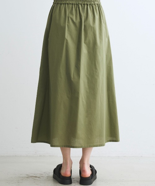 three dots(スリードッツ)の「プレーリー ローンスカート(スカート・レディース・ブラック/グリーン系その他・SMALL/MEDIUM)」の12枚目の写真