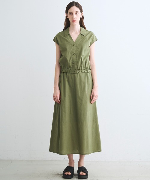 three dots(スリードッツ)の「プレーリー ローンスカート(スカート・レディース・ブラック/グリーン系その他・SMALL/MEDIUM)」の13枚目の写真