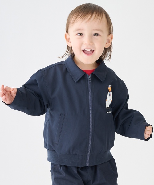 petit main(プティマイン)の「【TeddyBear】スイングジャケット(ブルゾン・キッズ・ネイビー/ライトベージュ・120cm/90cm/100cm/110cm/130cm)」の14枚目の写真