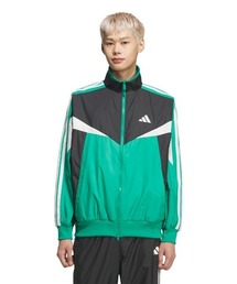 アディダス adidas マストハブ ルーズフィット カラー ブロック メッシュライニング ウインドブレーカー ジャケット