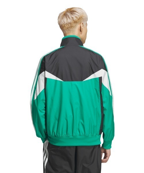 adidas(アディダス)の「アディダス adidas マストハブ ルーズフィット カラー ブロック メッシュライニング ウインドブレーカー ジャケット(ナイロンジャケット・メンズ・グリーン/ダークブルー/ブラック×グレー・M/L/LL)」の19枚目の写真