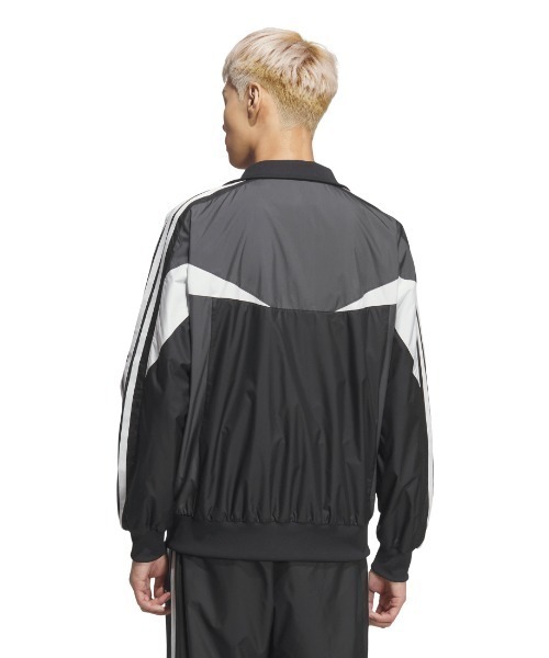 adidas(アディダス)の「アディダス adidas マストハブ ルーズフィット カラー ブロック メッシュライニング ウインドブレーカー ジャケット(ナイロンジャケット・メンズ・グリーン/ダークブルー/ブラック×グレー・M/L/LL)」の11枚目の写真