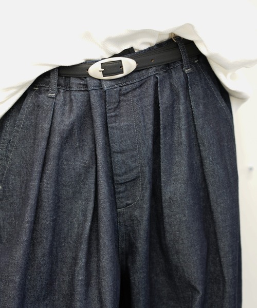 HARVESTY(ハーベスティ)の「HARVESTY / ハーベスティ BIG DENIM CIRCUS PANTS ONE WASH ビッグデニム サーカスパンツ ワンウォッシュ(デニムパンツ・レディース・インディゴブルー・0/1/2)」の4枚目の写真