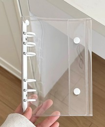 shopnikoniko（ショップニコニコ）の「シール帳 クリア 大きめ 大きいサイズ リフィル 10枚付 A6サイズ 透明 クリアシール帳（手帳/メモ帳）」